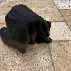 Black Leather UGG Boots